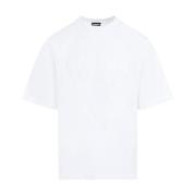 Witte Typo T-shirt Jacquemus , White , Heren