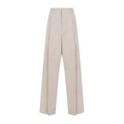 Katoen Zijden Broek 1574 Rock Bottega Veneta , Beige , Dames