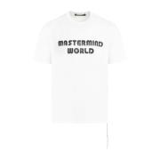 Witte Aurora T-shirt Mastermind World , White , Heren