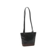 Pre-owned Leather shoulder-bags Yves Saint Laurent Vintage , Black , D...