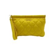 Pre-owned Fabric clutches Miu Miu Pre-owned , Yellow , Dames
