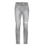 Slim Fit Grijze Jeans Gemaakt in Italië Dsquared2 , Gray , Heren