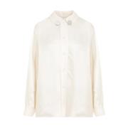 Viscose Shirt 278 RAW Cotton Jil Sander , Beige , Dames