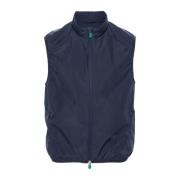 Gewatteerd Heren Mars Stijl Vest Save The Duck , Blue , Heren