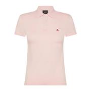 Plaka Katoenen Polo Shirt Peuterey , Pink , Dames
