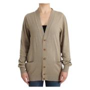 Beige Cashmere Wol Vest Trui Ermanno Scervino , Beige , Dames