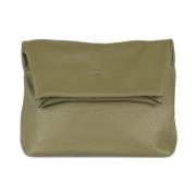 Delhi, olijfkleurige leren clutch Cortana , Green , Dames