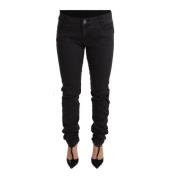 Stijlvolle Mid Waist Skinny Zwart Denim Pinko , Black , Dames