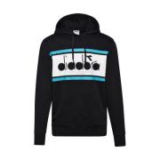 Spectra Lifestyle Katoenen Sweatshirt Diadora , Black , Heren