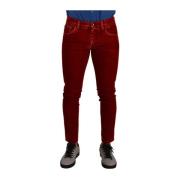 Slim-fit Jeans Dolce & Gabbana , Red , Heren