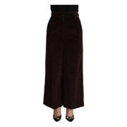 Wide Trousers Dolce & Gabbana , Brown , Dames