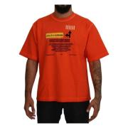 T-Shirts Dolce & Gabbana , Orange , Heren