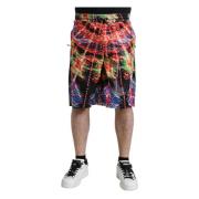 Multicolor Luminary Print Bermuda Shorts Dolce & Gabbana , Multicolor ...