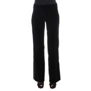 Wide Trousers Ermanno Scervino , Black , Dames