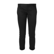 Cropped Trousers Dsquared2 , Black , Dames