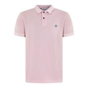 Heren Polo Shirt Stone Island , Pink , Heren