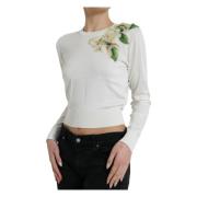 Round-neck Knitwear Dolce & Gabbana , White , Dames