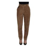 Slim-fit Trousers Dolce & Gabbana , Brown , Dames