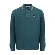 Heren Patch Cotton Polo Groen Stone Island , Green , Heren