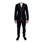 Single Breasted Suits Dolce & Gabbana , Black , Heren