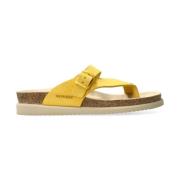 Flat Sandals Mephisto , Yellow , Dames