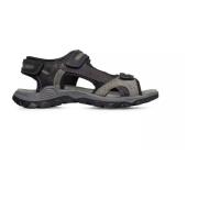 Flat Sandals Rohde , Black , Heren