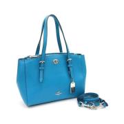 Pre-owned Leather handbags Coach Pre-owned , Blue , Dames
