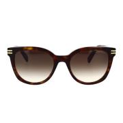 Vierkante zonnebril met Havana frame Bvlgari , Brown , Unisex