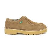 Daltrey Low Leren Derby Schoenen Kickers , Brown , Heren