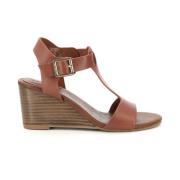 Comfort Leren Sandalen Kick Volage Kickers , Brown , Dames