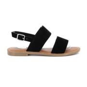 Diamanten Sandalen Kickers , Black , Dames