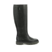 Deckboster Leren Laarzen Ritssluiting Kickers , Black , Dames