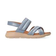 Flat Sandals Mephisto , Blue , Dames