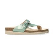 Flat Sandals Mephisto , Green , Dames