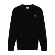 Round-neck Knitwear Kenzo , Black , Heren