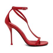 High Heel Sandals Alexander McQueen , Red , Dames