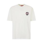 Wit T-shirt met rode auto print Vision OF Super , White , Heren