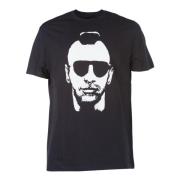 Zwart Wit Mohican Gangsta T-shirt Neil Barrett , Black , Heren