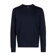 Round-neck Knitwear PS By Paul Smith , Blue , Heren