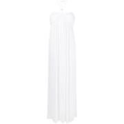 Bright White Maxi Jurk Rotate Birger Christensen , White , Dames