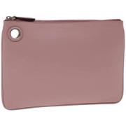 Pre-owned Leather clutches Fendi Vintage , Pink , Dames