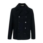 Double-Breasted Coats Aspesi , Black , Heren