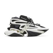 Eenhoorntrainers in tweekleurig neopreen en leer Balmain , Black , Dam...