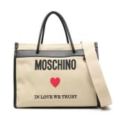 Schoudertas 1081C Moschino , Beige , Dames