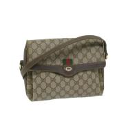 Pre-owned Leather gucci-bags Gucci Vintage , Beige , Dames