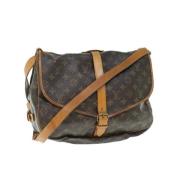 Pre-owned Canvas louis-vuitton-bags Louis Vuitton Vintage , Brown , Da...