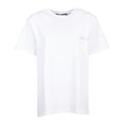 Witte Rhinestone T-shirt van Rotate Rotate Birger Christensen , White ...
