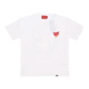 Puffy Love Print Tee Wit Vision OF Super , White , Heren