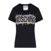 T-Shirts Moschino , Black , Dames