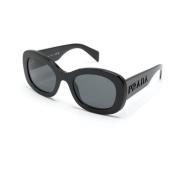 Zwarte Zonnebril Stijlvol Dagelijks Gebruik Prada , Black , Dames